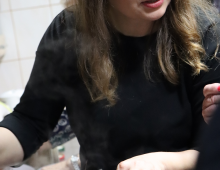 Wspólne gotowanie odbyło się pod okiem Katarzyny Kosmali, prowadzącej dział kulinarny w czasopiśmie "Gospodyni"